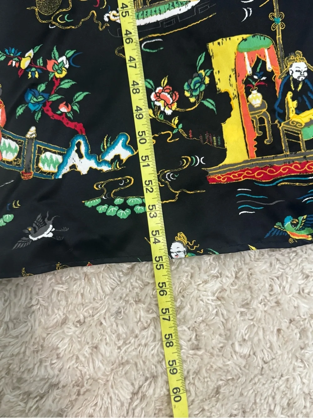 Natori Black Multicolor Printed Long Sleep Caftan
